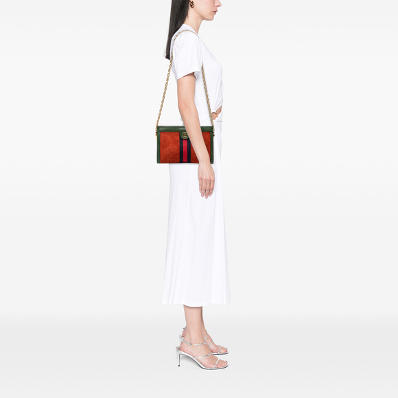 Pre-Loved Gucci Small Suede Ophidia Chain Crossbody - Picture 7 of 7